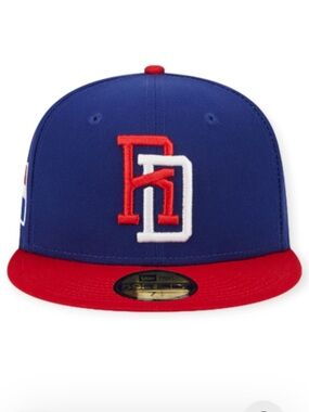 New Era Kids Royal Blue and Red Snapback Hat with White Accent